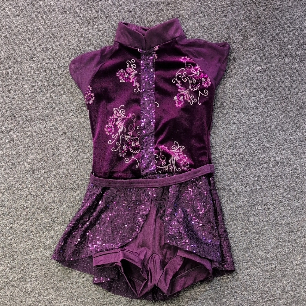 Weissman Purple and Cream Dance Costume